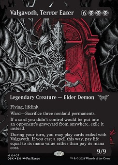 Valgavoth, Terror Eater (borderless textured foil)