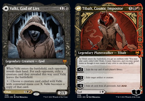 Valki, God of Lies // Tibalt, Cosmic Imposter (showcase - foil)