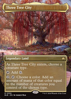 Three Tree City #339 (borderless foil)
